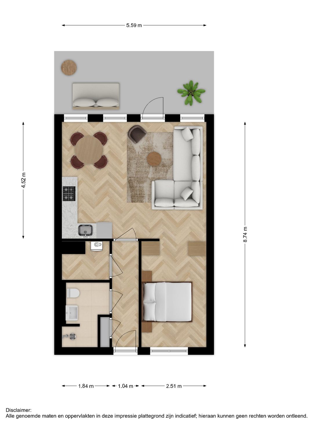 Foto 7 van Loft-appartement (Bouwnr. 34)