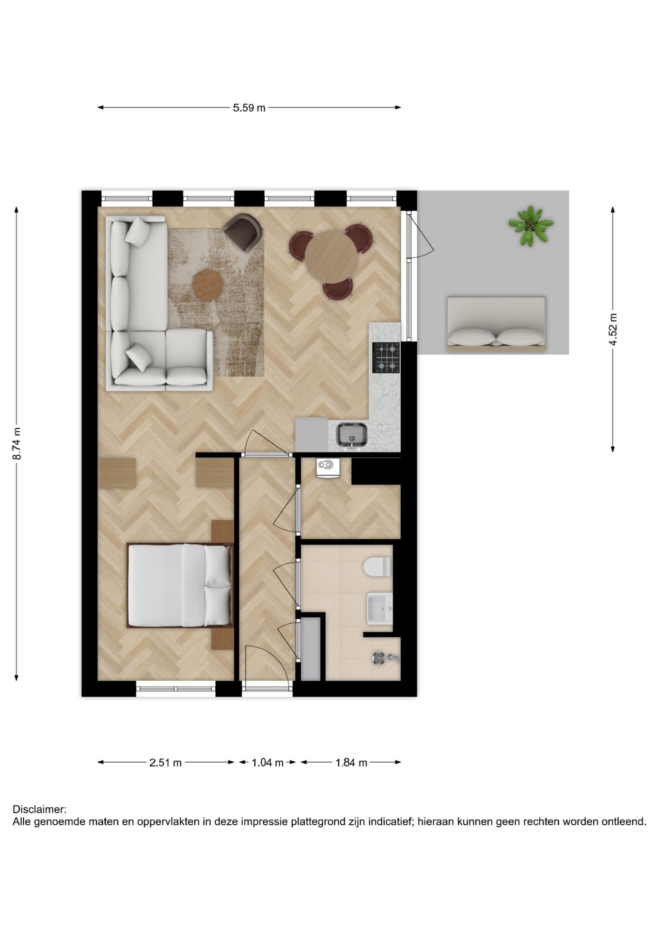 Foto 4 van Loft-appartement (Bouwnr. 38)