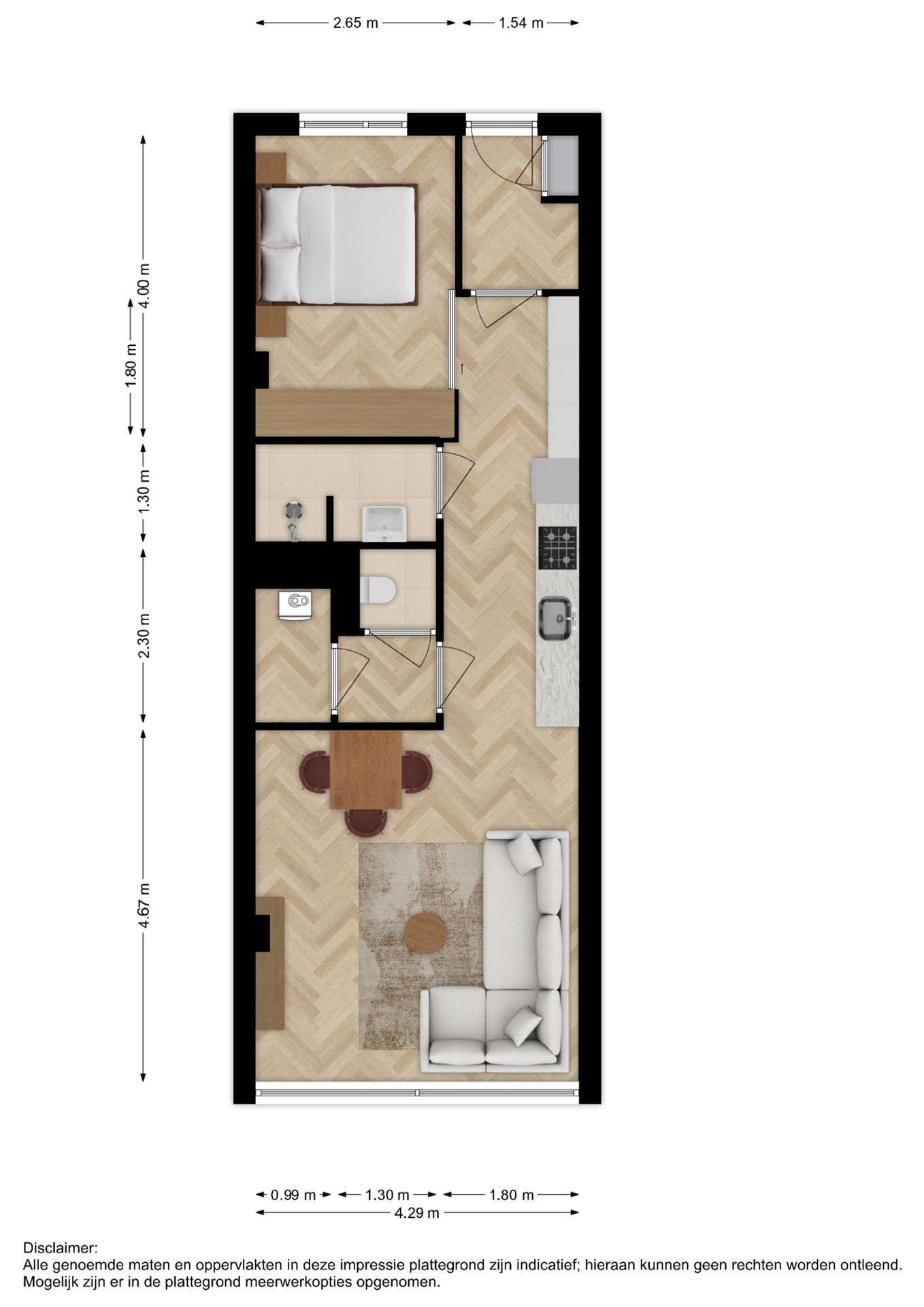 Photo 4 of 2-kamerappartement (Bouwnr. 6)