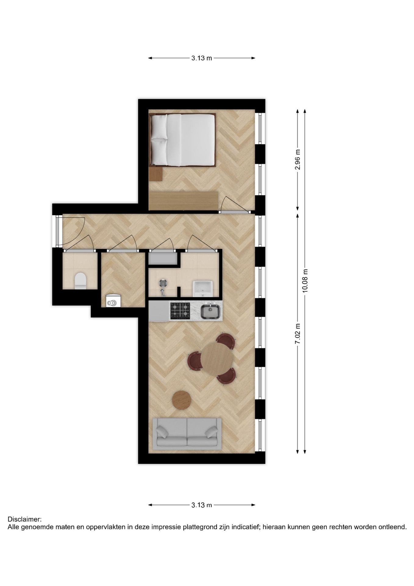 Foto 5 van 2-kamerappartement (Bouwnr. 50)