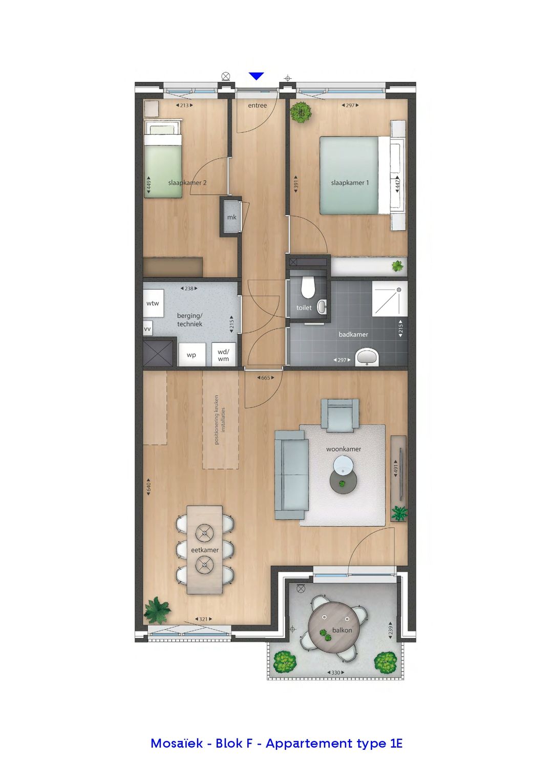 Foto 11 van Appartement Type E (Bouwnr. 11)