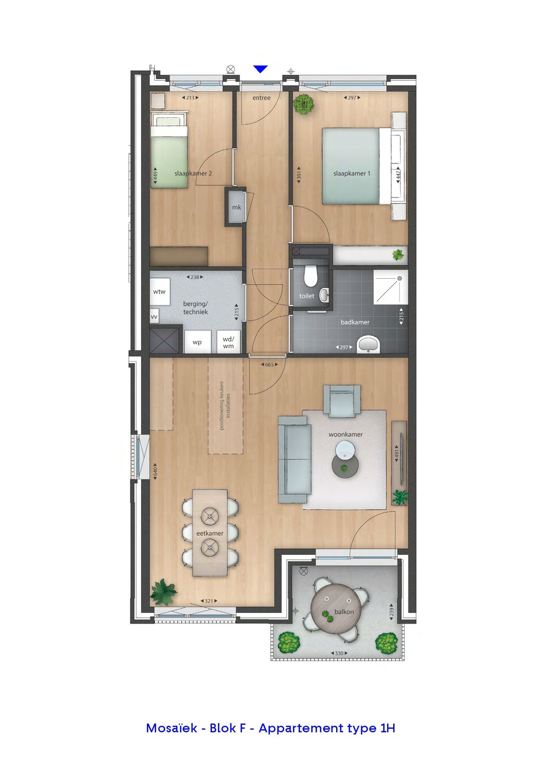 Photo 11 of Appartement Type H (Bouwnr. 16)