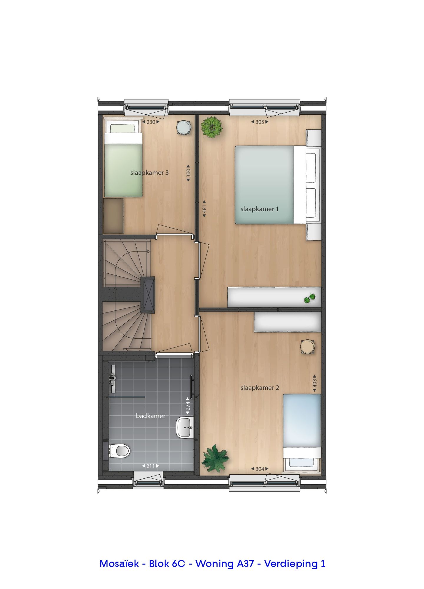 Foto 10 van Tussenwoning (Bouwnr. 37)