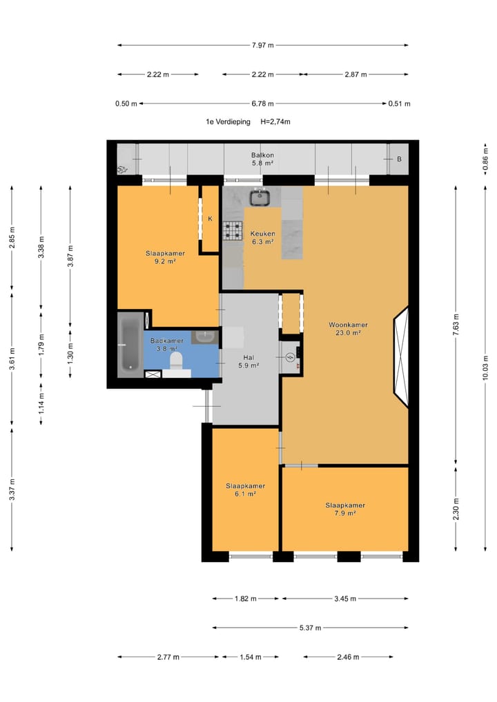 Foto 30 van Wognumstraat 38