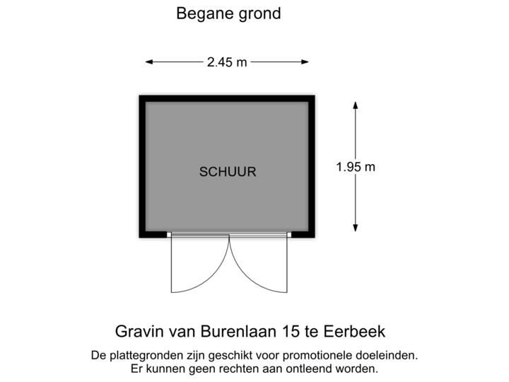 Begane grond -Schuur 1