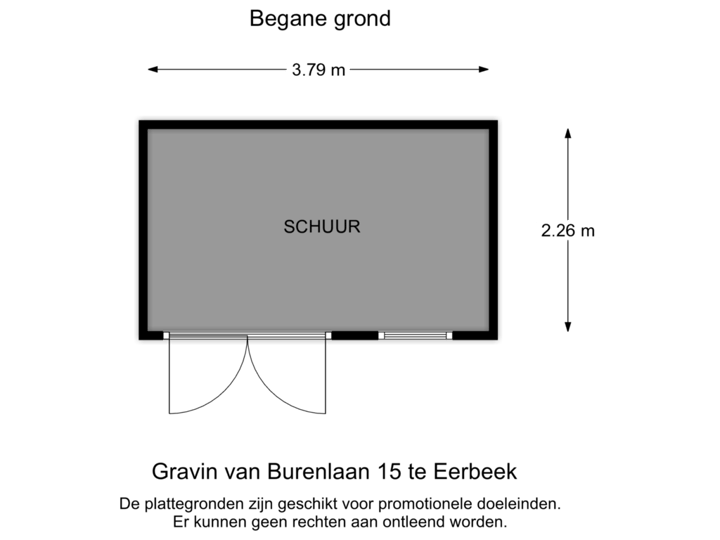 Begane grond -Schuur  2