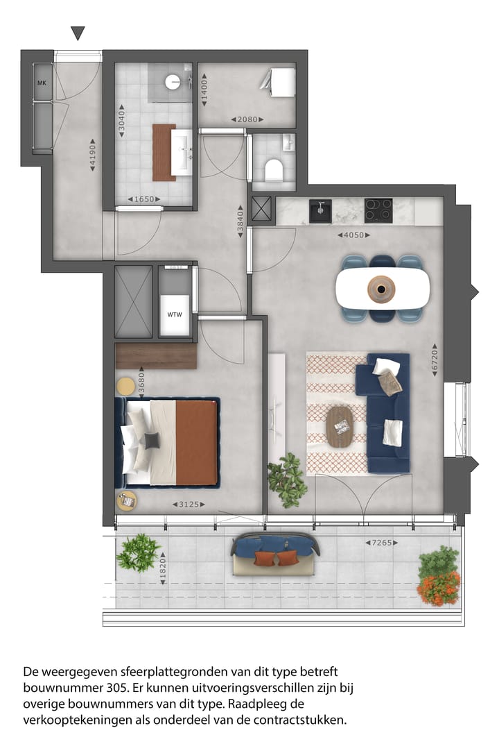 Photo 12 of 2-kamer appartement (Bouwnr. 337)