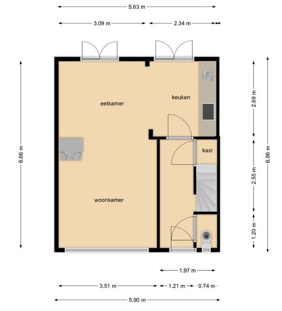 Foto 41 van Alleenhouderstraat 63