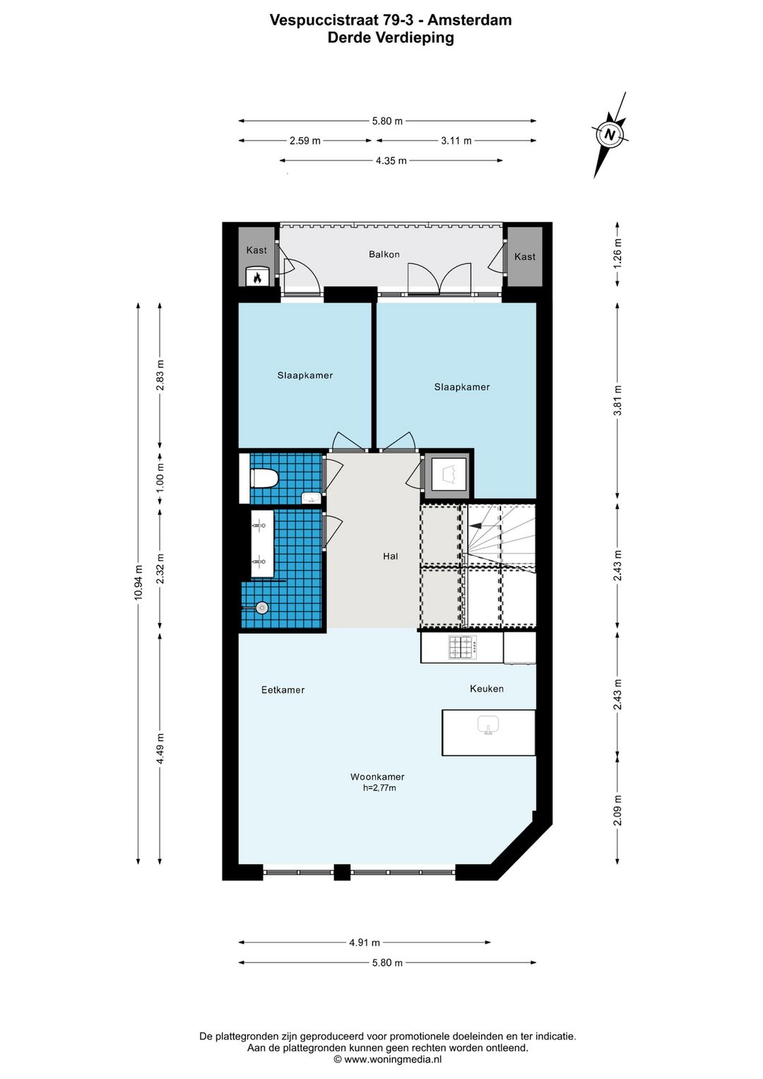 Foto 17 van Vespuccistraat 75-3