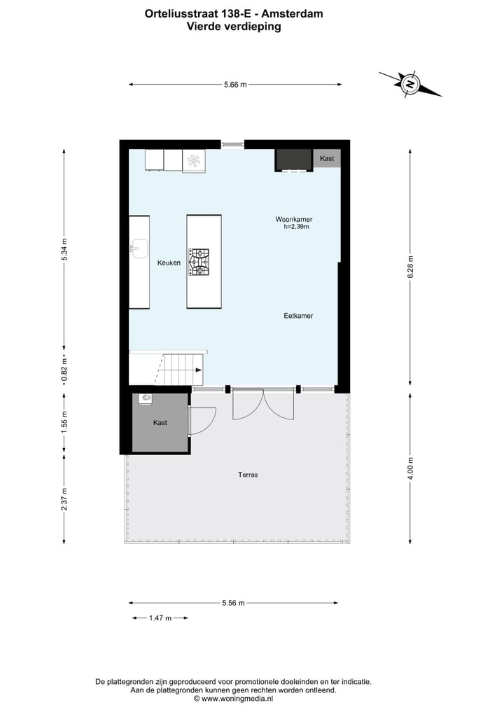 Foto 30 van Orteliusstraat 138-E