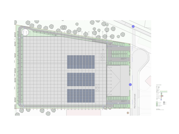 Situatietekening Mercuriusstraat 9 Kerkrade