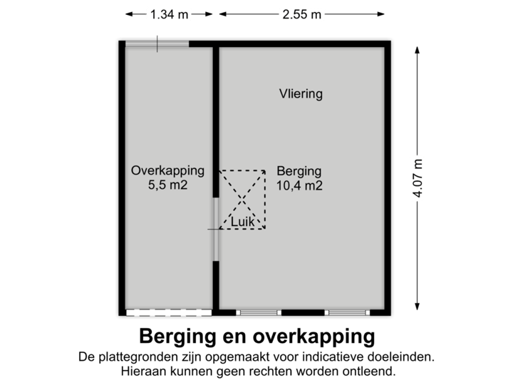 Berging en overkapping