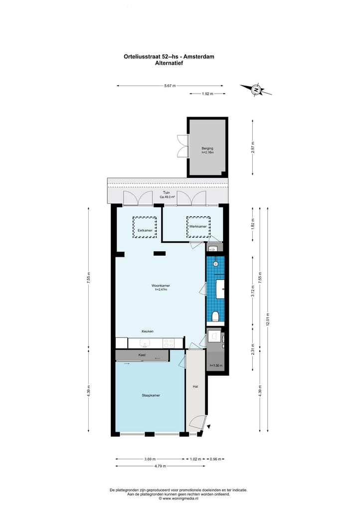 Foto 26 van Orteliusstraat 52-H
