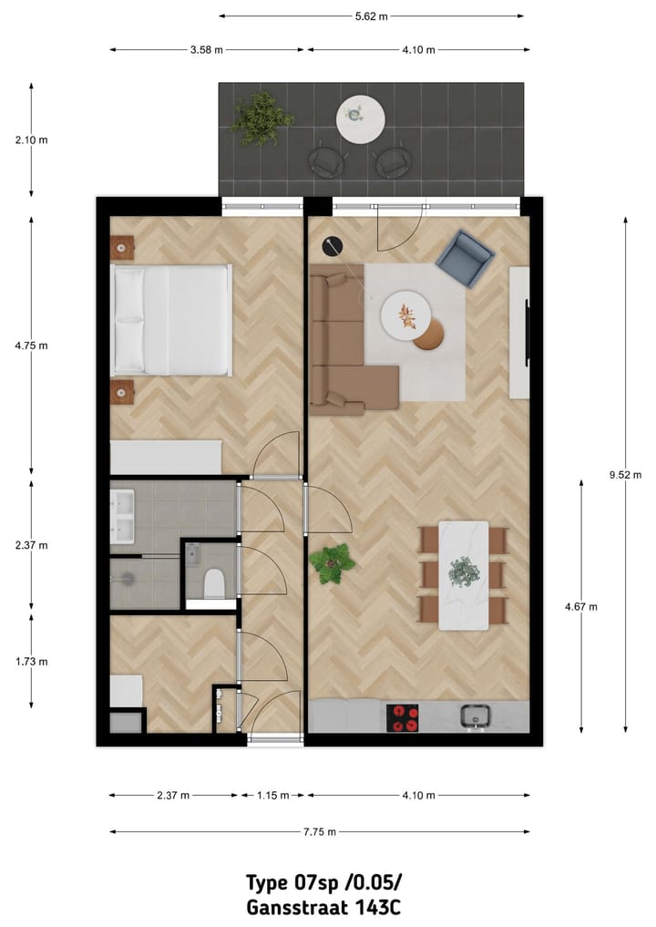 Photo 2 of Gansstraat 143-C