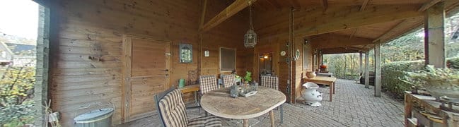 Overkapping tuinhuis