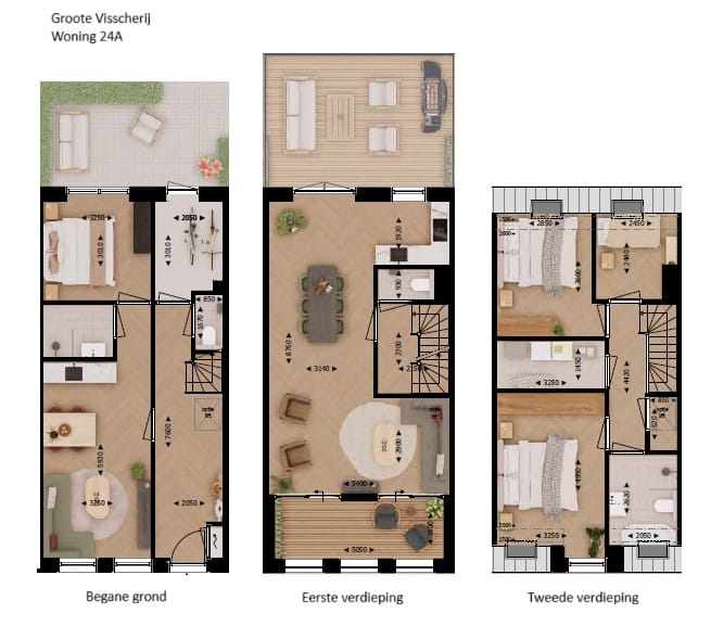 Foto 4 van Grote Visscherij woningen (Bouwnr. 24A)