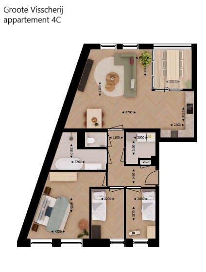 Photo 2 of Groote Visscherij appartementen (Bouwnr. 4C)