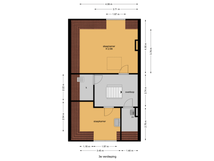3e verdieping