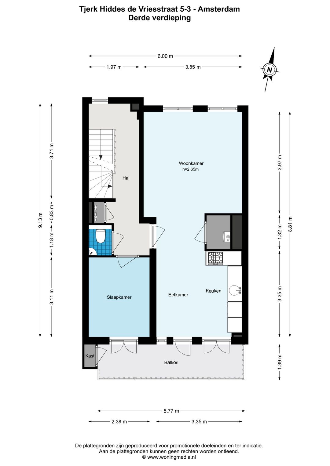 Foto 46 van Tjerk Hiddes de Vriesstraat 5-3