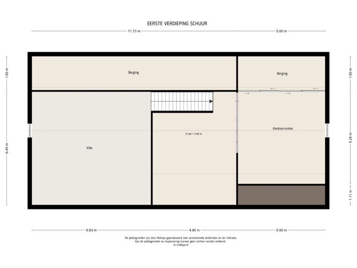 Eerste verdieping schuur
