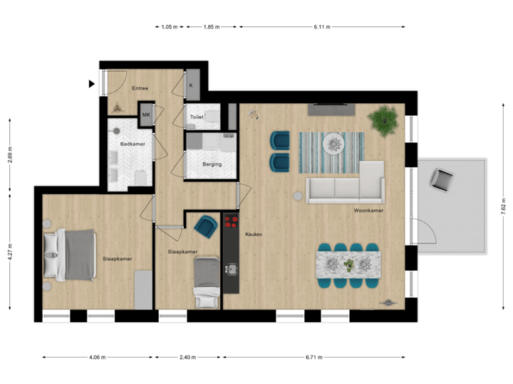 1e Verdieping Appartement 5