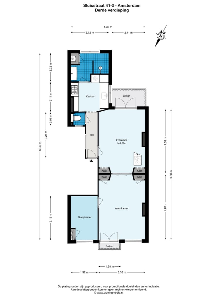 Foto 35 van Sluisstraat 41-3