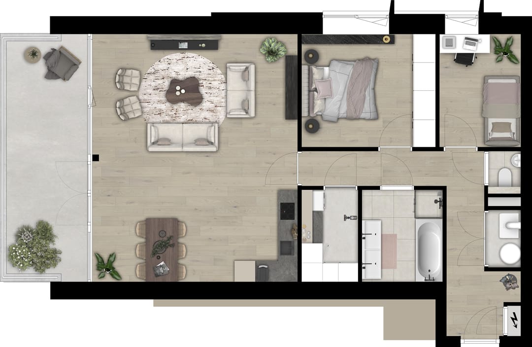 Foto 8 van Appartement (Bouwnr. 9)