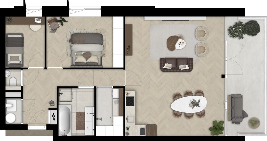 Foto 8 van Appartement (Bouwnr. 11)