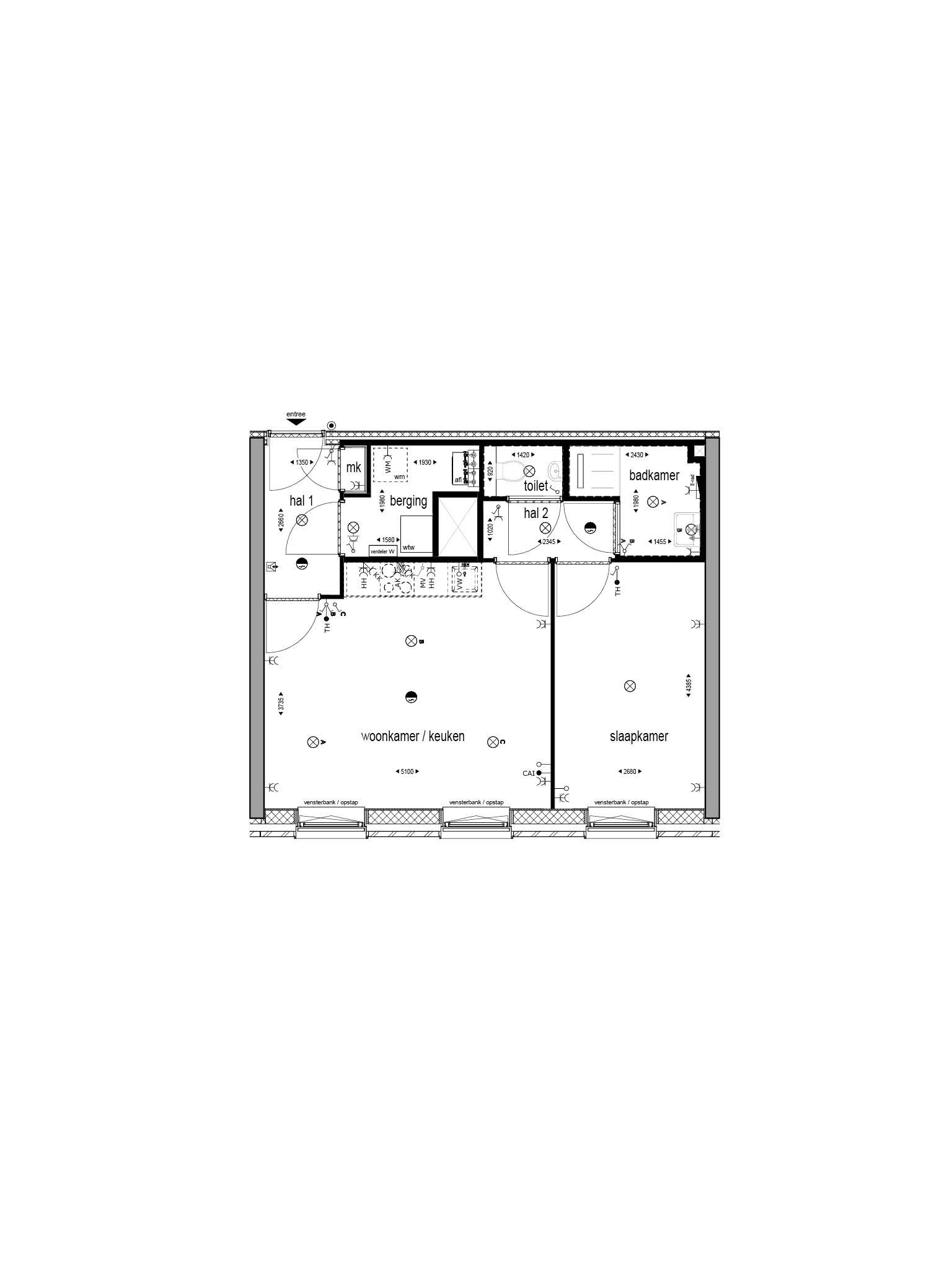 Foto 3 van 2-kamerappartement (Bouwnr. 205)