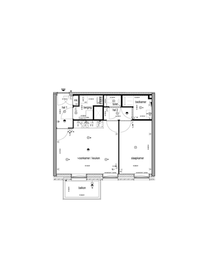 Photo 3 of 2-kamerappartement met balkon (Bouwnr. 214)