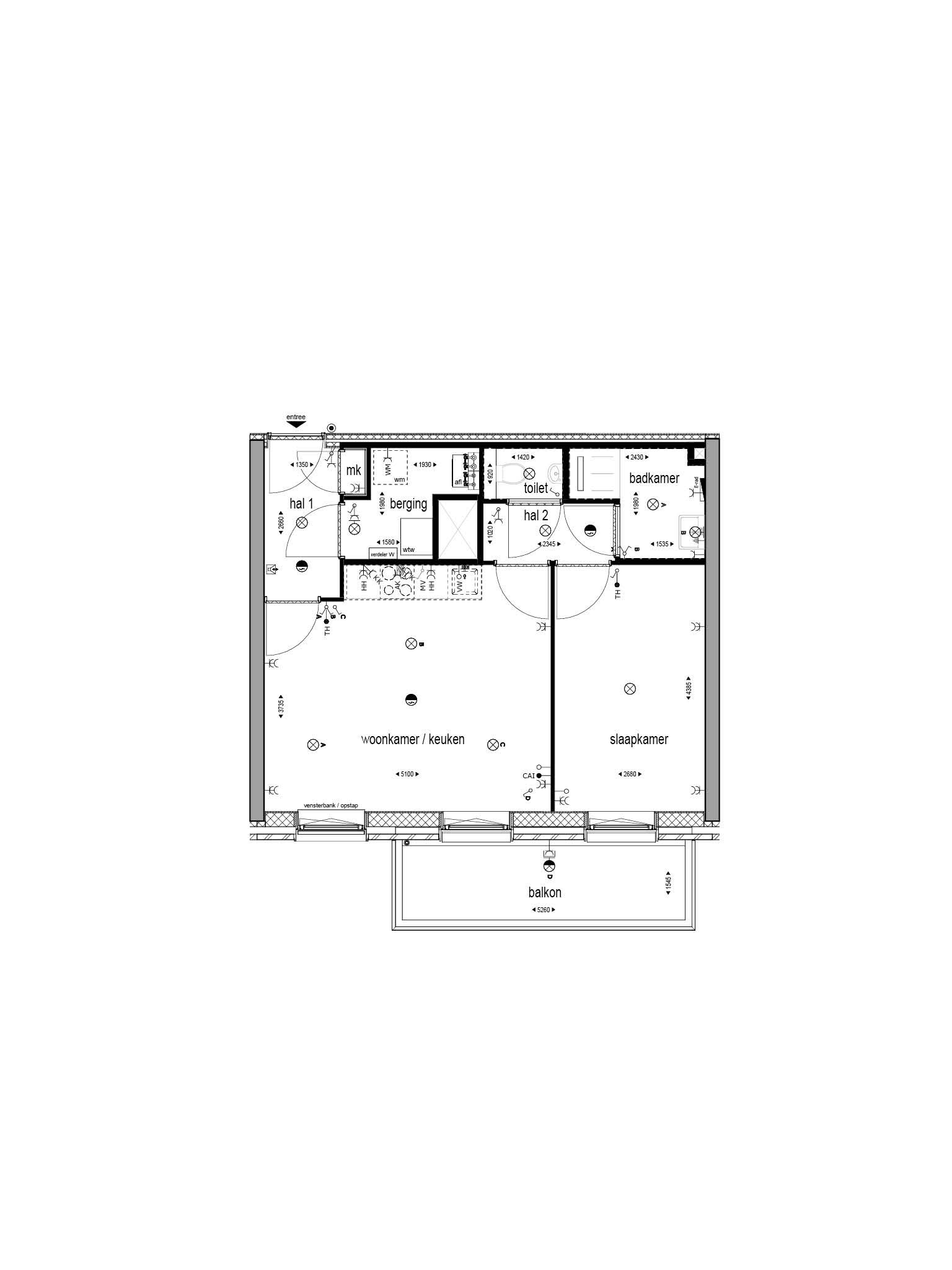 Foto 3 van 2-kamerappartement met balkon (Bouwnr. 241)