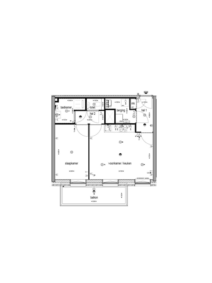 Foto 3 van 2-kamerappartement met balkon (Bouwnr. 265)