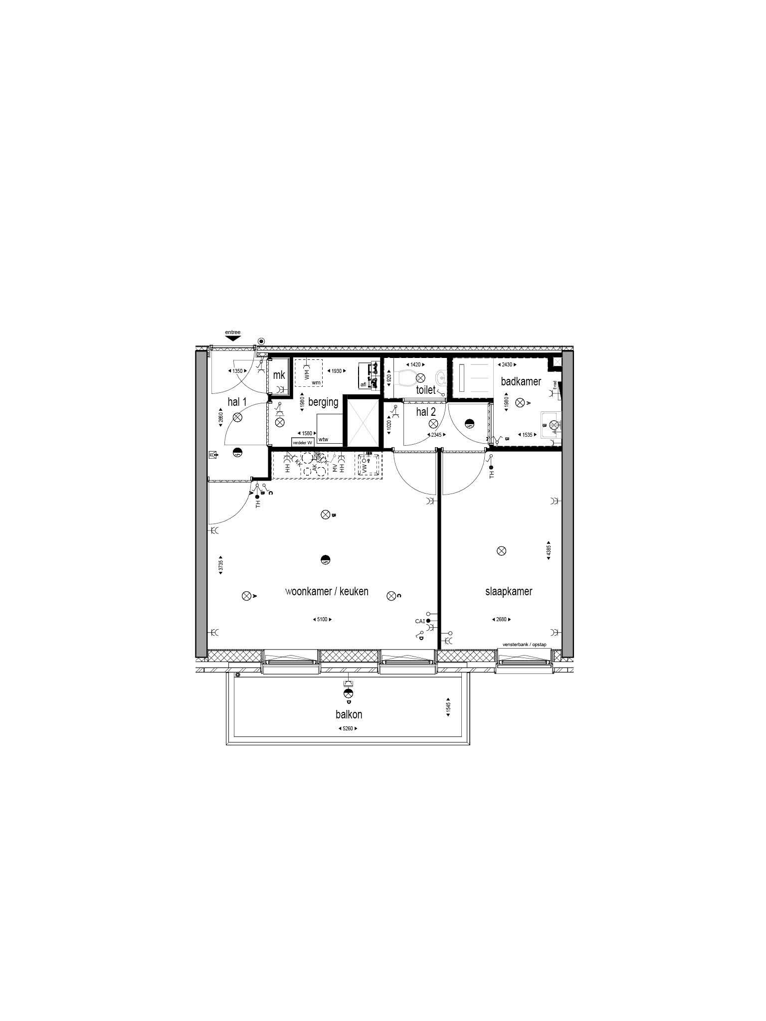 Foto 3 van 2-kamerappartement met balkon (Bouwnr. 267)