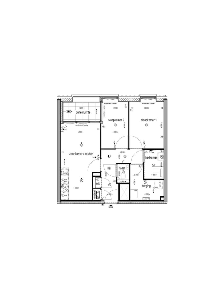 Foto 3 van 3-kamerappartement met balkon (Bouwnr. 201)