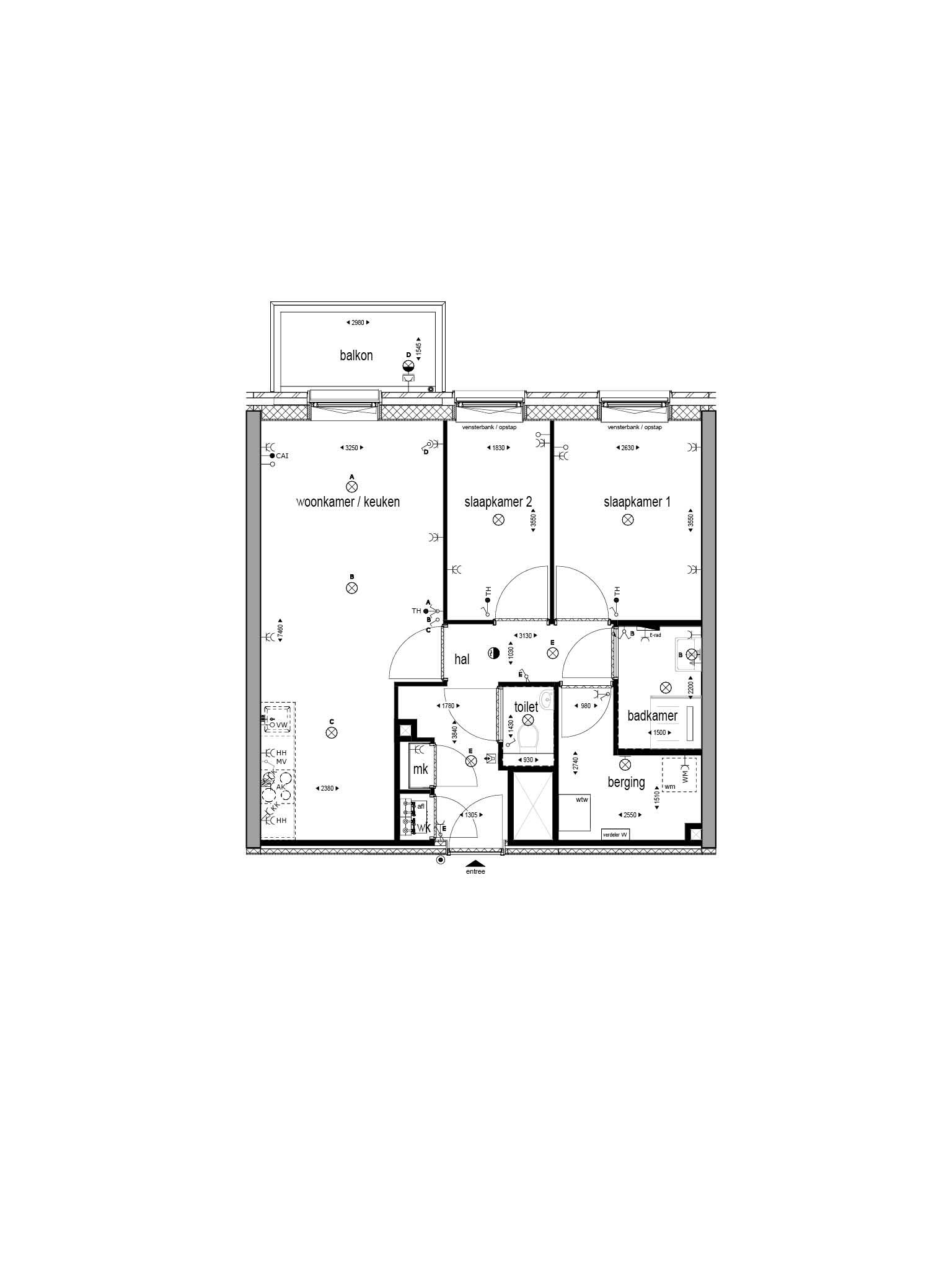 Foto 3 van 3-kamerappartement met balkon (Bouwnr. 255)