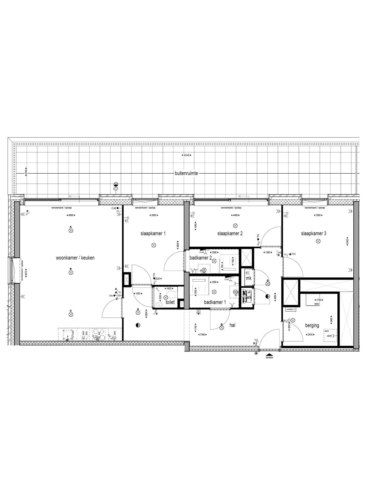 Foto 3 van 3/4-kamerappartement met dakterras (Bouwnr. 263)