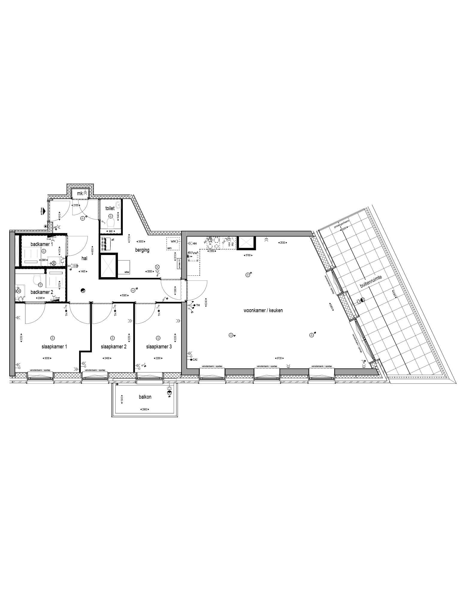 Foto 3 van 3/4-kamerappartement met dakterras (Bouwnr. 272)