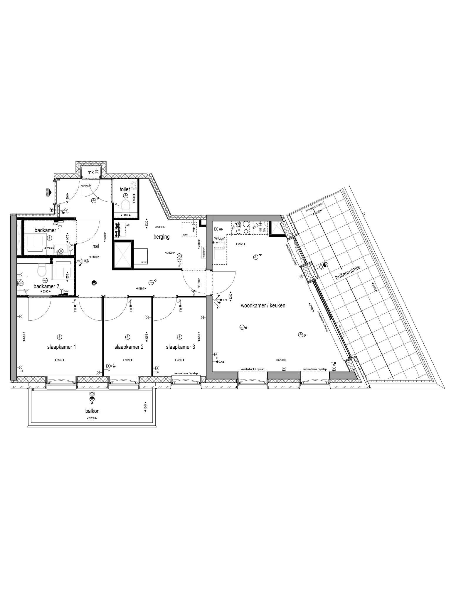Foto 3 van 3/4-kamerappartement met dakterras (Bouwnr. 276)