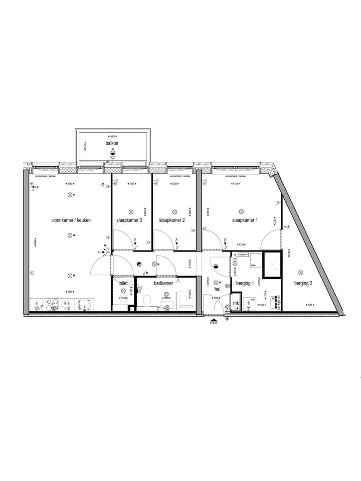 Foto 3 van 3/4-kamerappartement met tuinzicht (Bouwnr. 216)