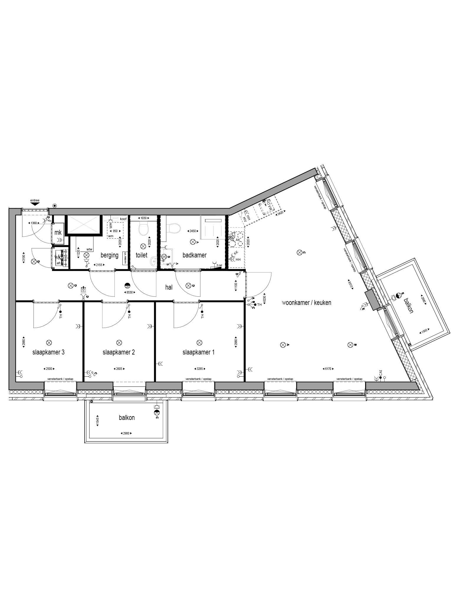 Foto 3 van 4-kamerhoekappartement (Bouwnr. 248)
