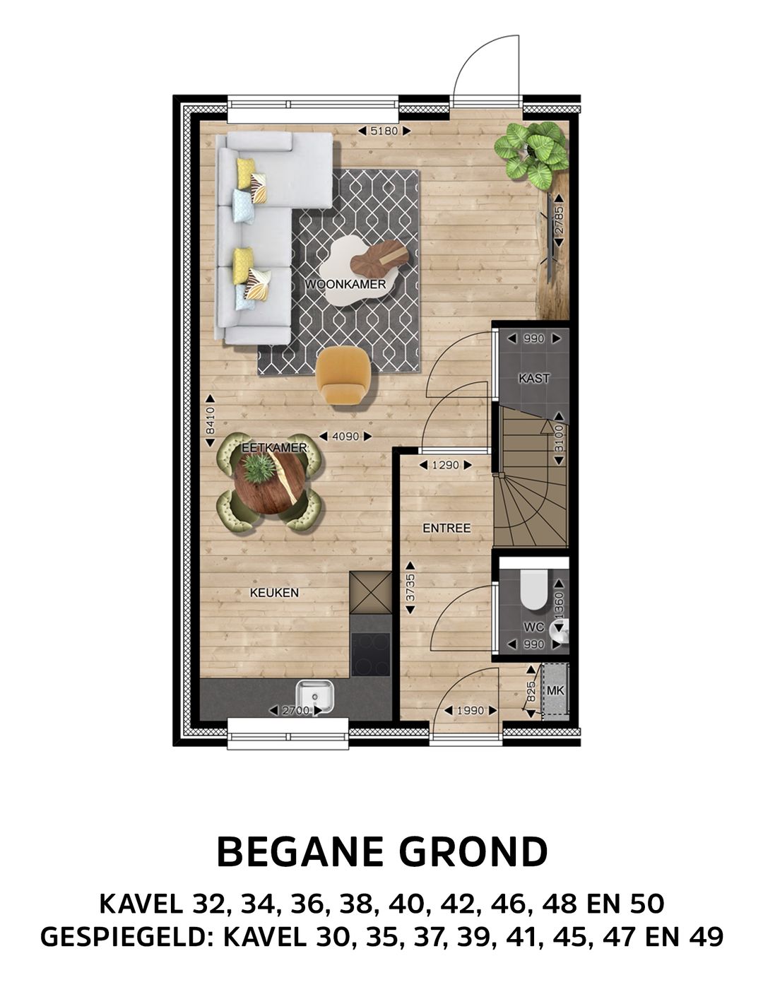 Foto 8 van Halfvrijstaande woningen (Bouwnr. 49)