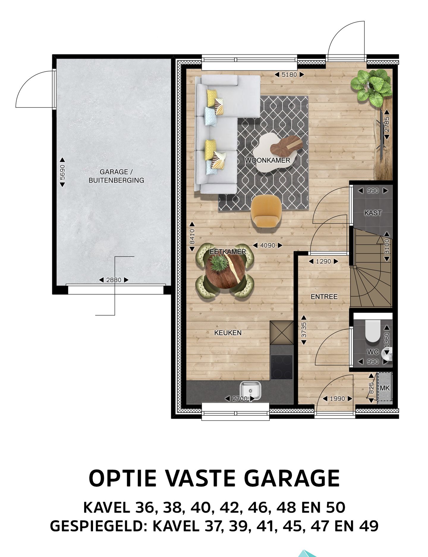 Foto 10 van Halfvrijstaande woningen (Bouwnr. 49)