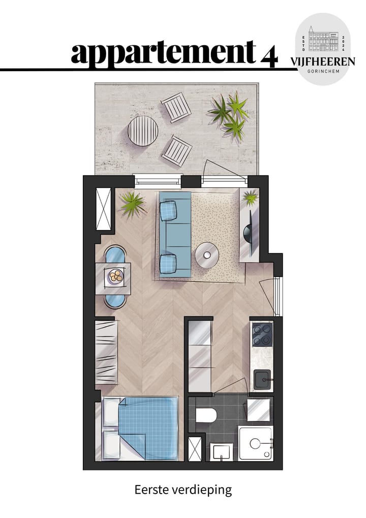 Foto 6 van Appartement (Bouwnr. 4)