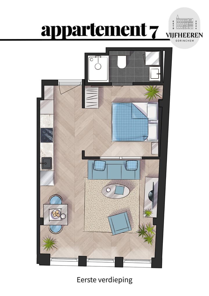 Foto 6 van Appartement (Bouwnr. 7)