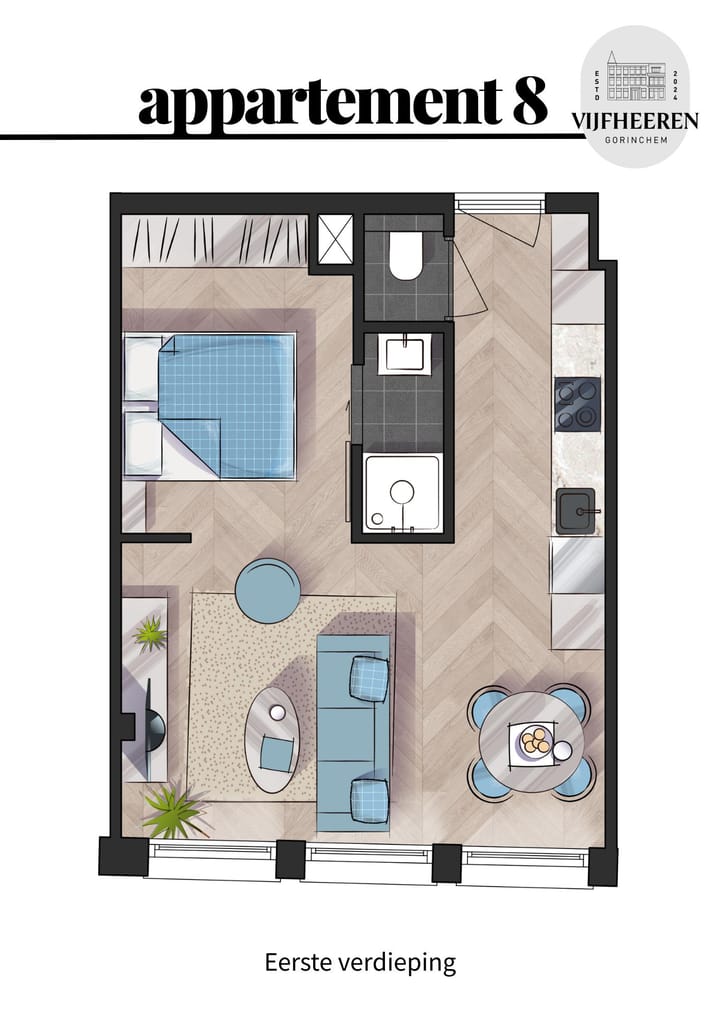 Foto 6 van Appartement (Bouwnr. 8)