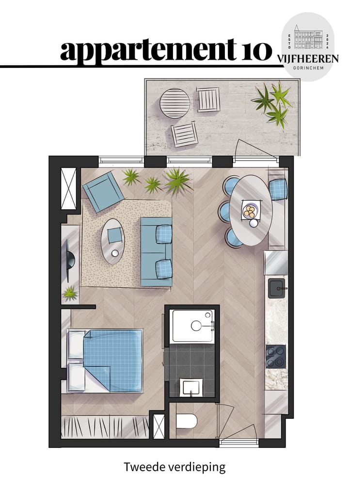 Foto 6 van Appartement (Bouwnr. 10)