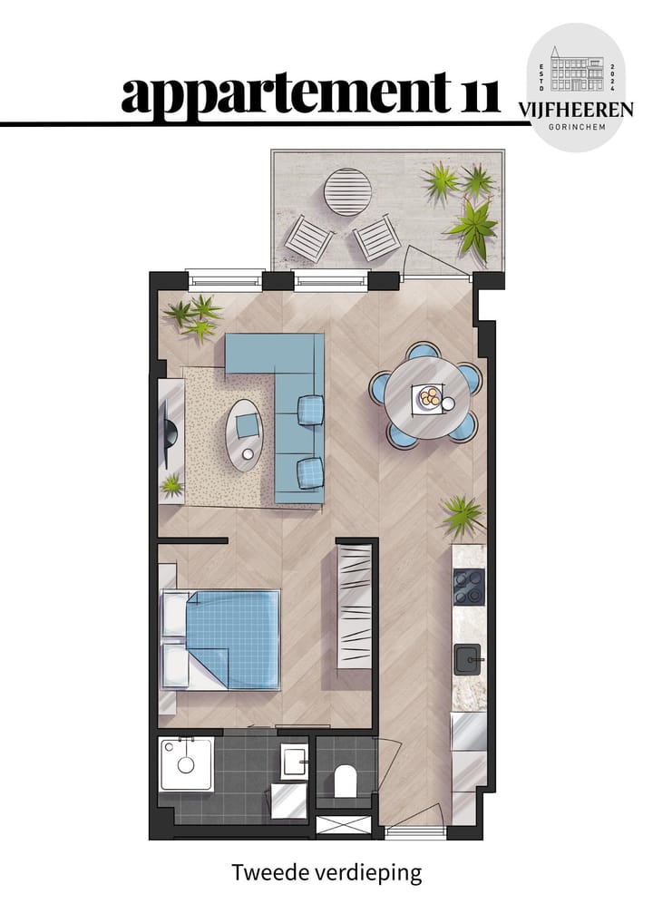 Foto 6 van Appartement (Bouwnr. 11)