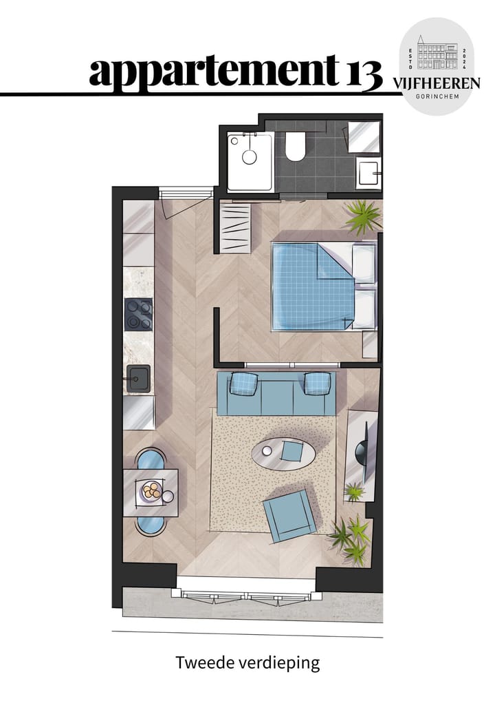 Foto 6 van Appartement (Bouwnr. 13)