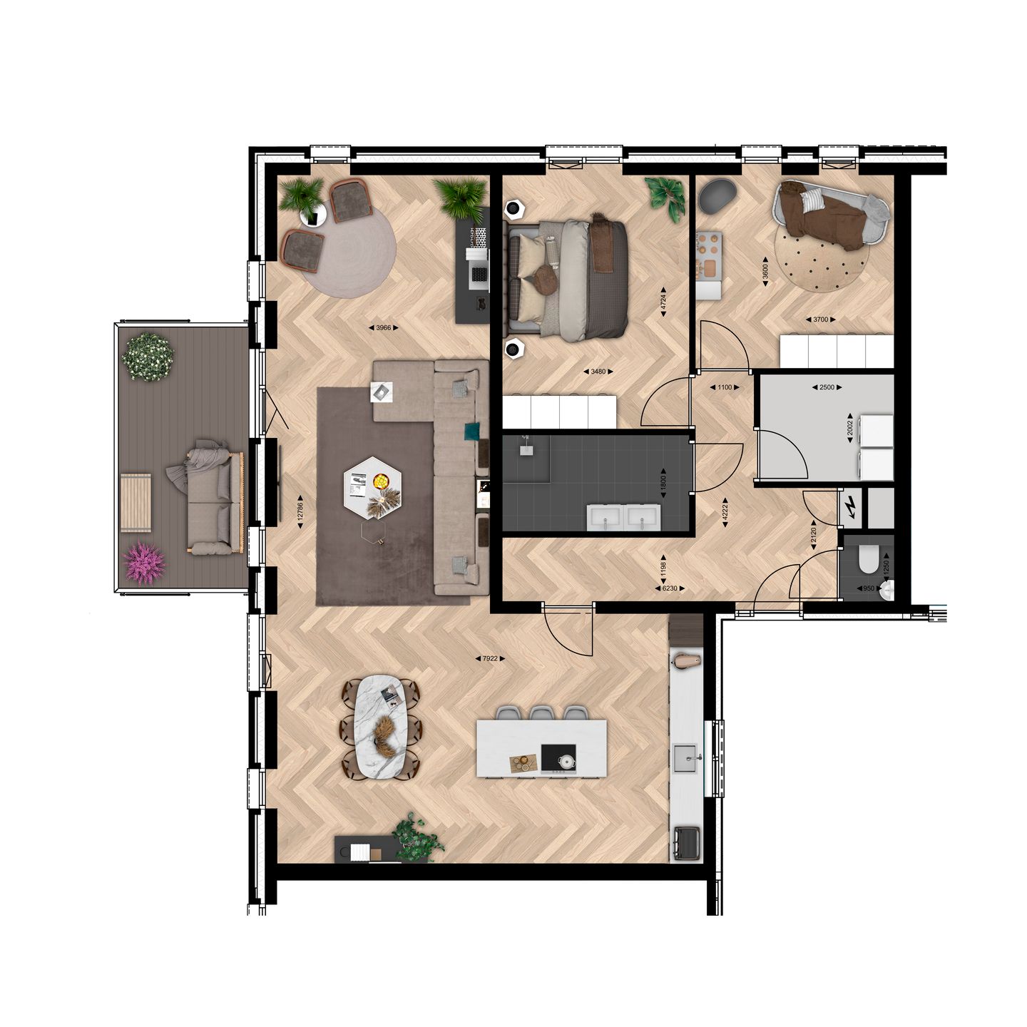 Foto 4 van APPARTEMENT TYPE E (Bouwnr. 13)