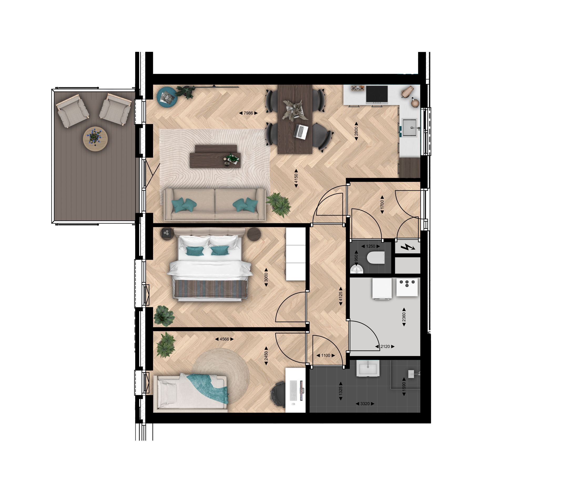 Foto 3 van APPARTEMENT TYPE D (Bouwnr. 7)